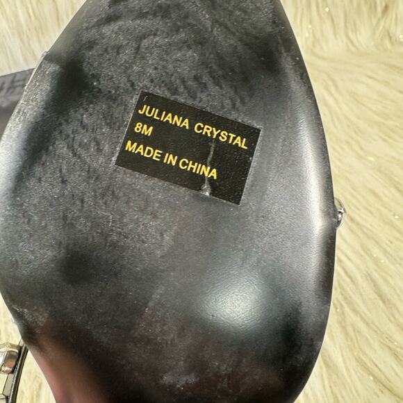 NWT Rebecca Minkoff Juliana Crystal Mule Calf Leather Modern Elegant Size 8 - Picture 7 of 11